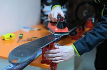 Комплекс : удаление ржавчины, заточка кантов, нанесение парафина