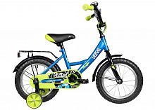 Велосипед NOVATRACK 14" VECTOR синий, тормоз нож, крылья, багажник, полная защ.цепи