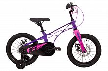 Велосипед NOVATRACK 16" Blast. Магнезиевая рама,фиолетовый, полная защ.цепи, диск.тормоз, короткие к