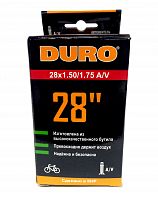 Велокамера DURO 28" (В КОРОБКЕ) 28х1.50 (32-622) A/V (ТУРИСТ)