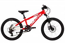 Велосипед NOVATRACK 20" EXTREME, красный, алюм., 7 скор., Shimano/Microshift  диск.тормоз STG