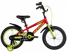 Велосипед NOVATRACK 16" EXTREME алюм., красный, полная защ.цепи, пер.руч., зад.нож. тормоз, короткие